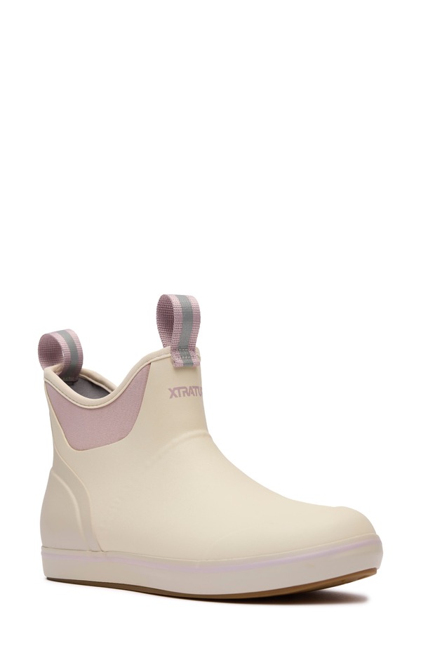 エクストラタフ レディース シューズ ブーツ・レインブーツ アンクル XTRATUF Waterproof Ankle Deck Boot Ivory 象牙色