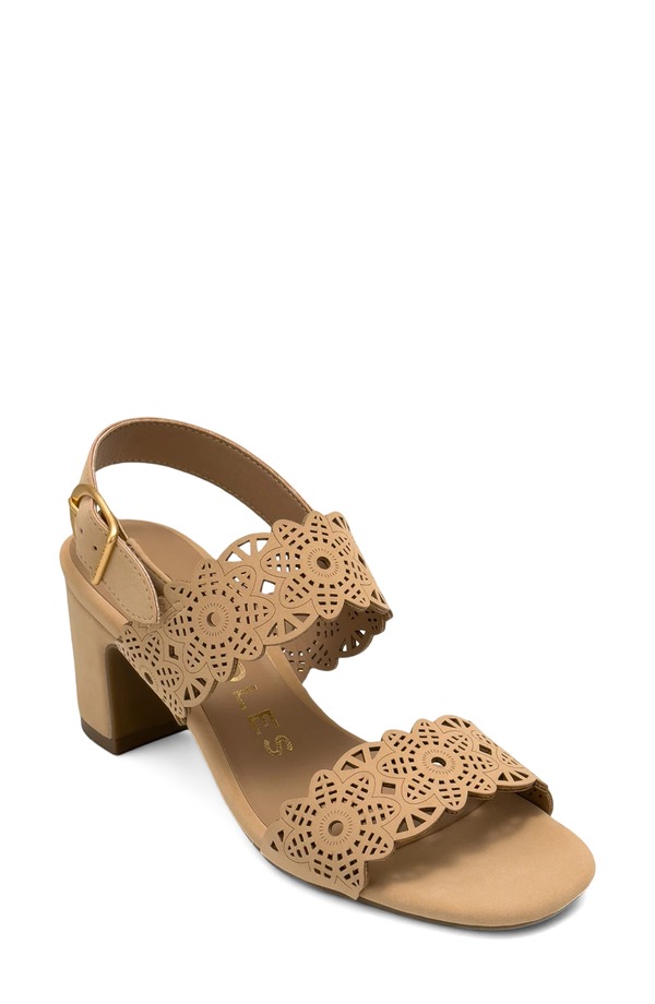 エアロソールズ レディース シューズ 踵 サンダル Aerosoles Glen Slingback Sandal Beige Bisque Perfaux Nubuck ベージュ