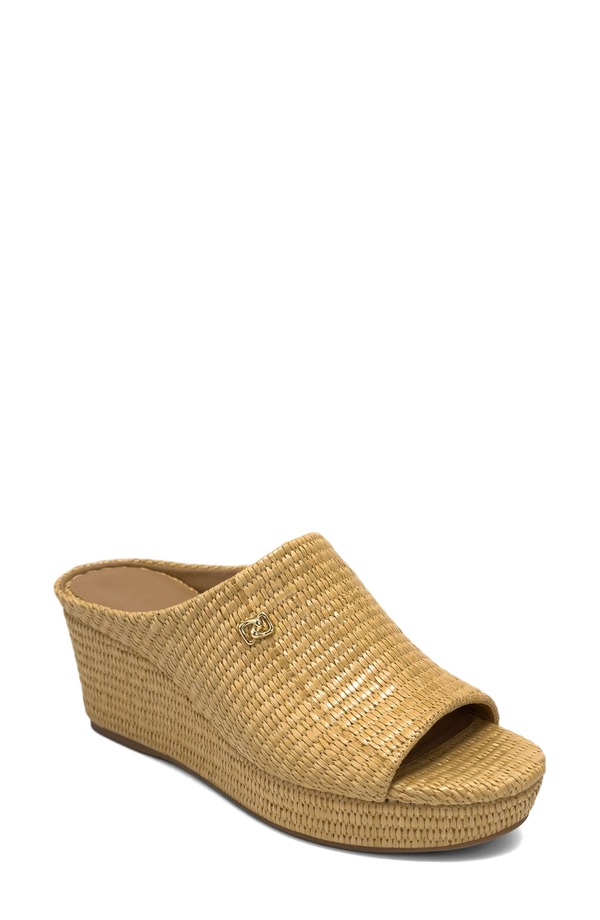 エアロソールズ レディース シューズ 踵 サンダル Aerosoles Cafe Woven Wedge Sandal Natural
