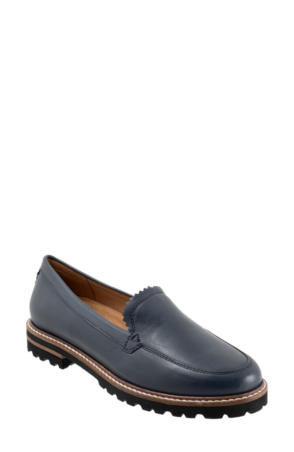トロッターズ レディース シューズ スリッポン・ローファー Trotters Fayth Loafer Navy ネイビー｜ReVida 店 27,548円