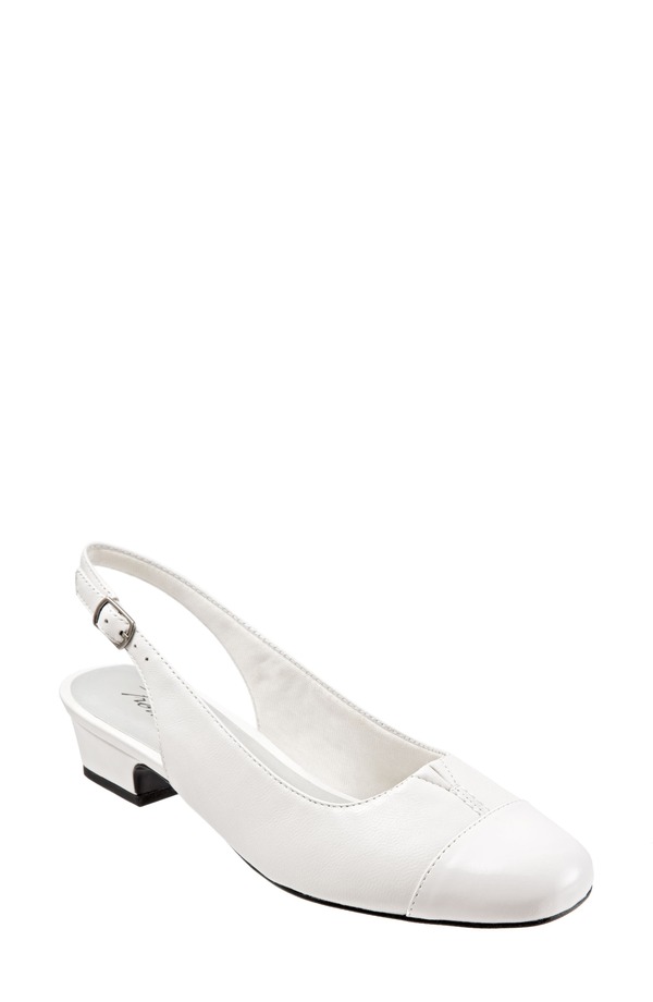 トロッターズ レディース シューズ 踵 Trotters \u0027Dea\u0027 Slingback White 白いこと
