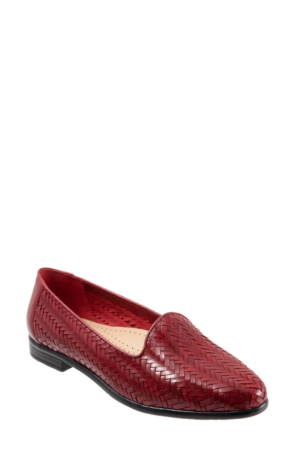 トロッターズ レディース シューズ パンプス Trotters Liz III Flat Red Leather レッド