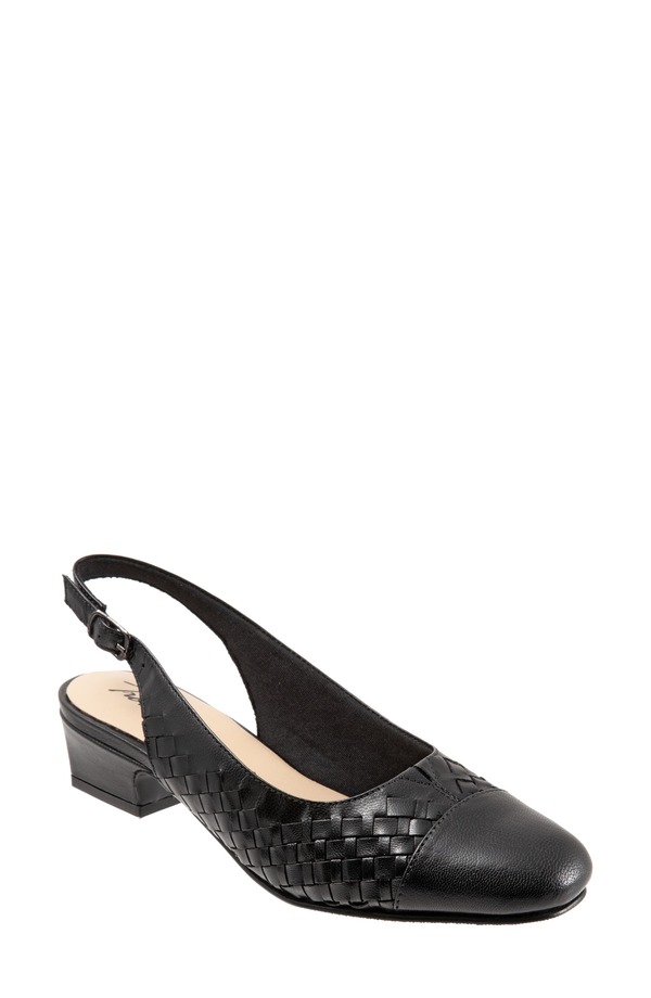 トロッターズ レディース シューズ ヒール Trotters Dea Woven Slingback Pump Black ブラック