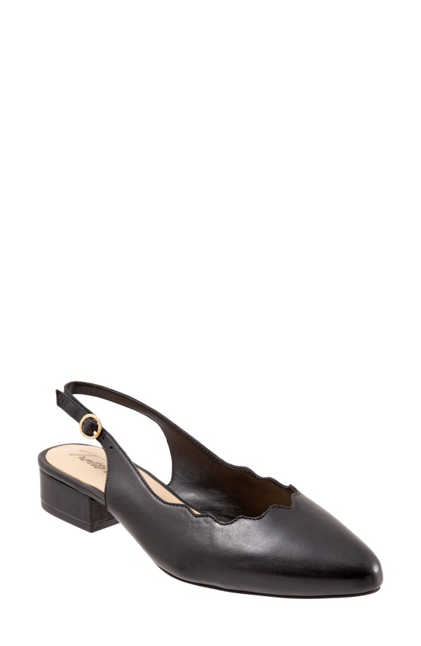トロッターズ レディース シューズ 踵 Trotters Joselyn Slingback Black 黒いこと