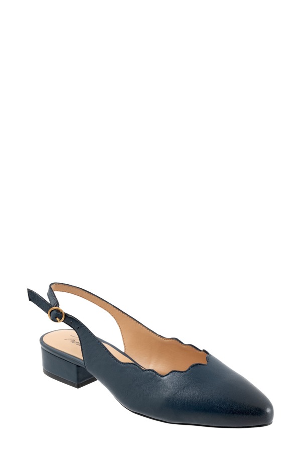 トロッターズ レディース シューズ 踵 Trotters Joselyn Slingback Navy 米国海軍