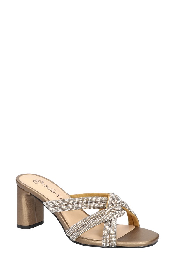 ベラヴィータ レディース シューズ 踵 サンダル Bella Vita Carmen Crystal Sandal Bronze Suede