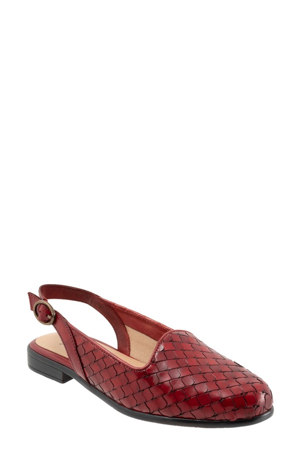 トロッターズ レディース シューズ パンプス Trotters Lea Slingback Flat Red レッド
