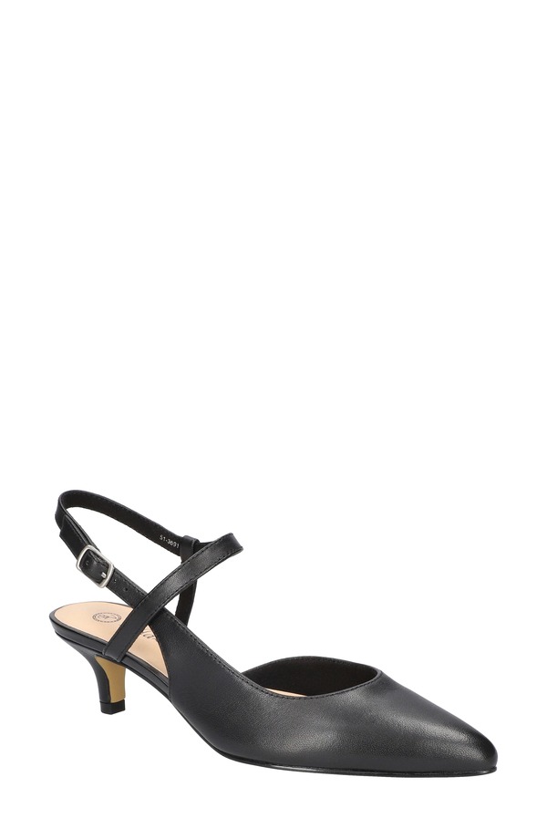 ベラヴィータ レディース シューズ 踵 Bella Vita Kayce Pointed Toe Pump Black Leather 黒いこと