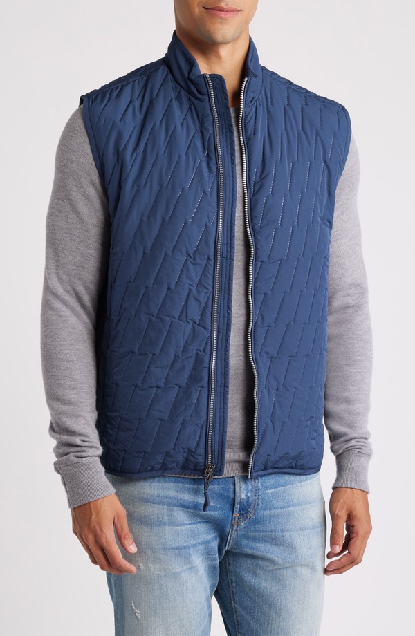 ジョニー オー メンズ アウター ジャケット・ブルゾン キルティング ベスト johnnie-O Belfry Quilted Vest Space