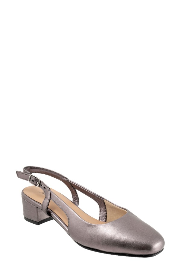 トロッターズ レディース シューズ 踵 Trotters Dottie Slingback Pumpewter ピューター