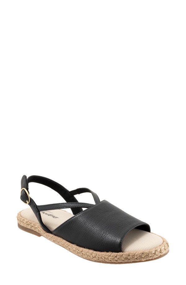 トロッターズ レディース シューズ サンダル Trotters Pepper Slingback Espadrille Sandal Black ブラック