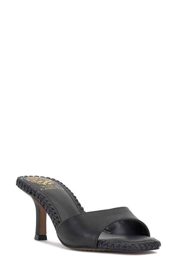 ヴィンスカムート レディース シューズ 踵 サンダル Vince Camuto Emmla Slide Sandal Black 黒いこと