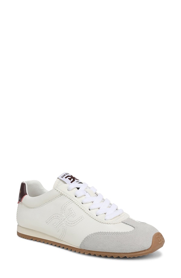 サムエデルマン レディース シューズ スニーカー Sam Edelman Isella Sneaker Optic White/ Plum Wine Se ホワイト｜ReVida 店 29,452円