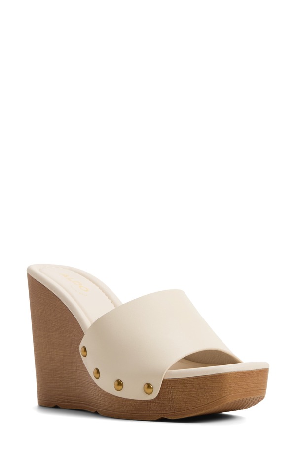 アルド レディース シューズ 踵 プラットホーム サンダル ALDO Grounded Platform Wedge Sandal Other White 白いこと