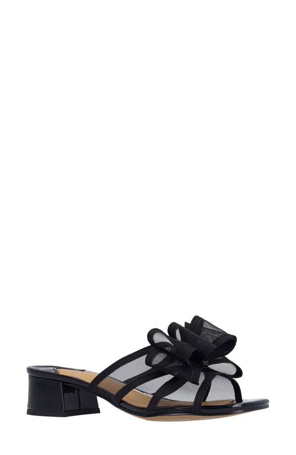 ジェイレニー レディース シューズ 踵 サンダル J. Rene Finola Block Heel Sandal - Multiple Widths Available Black 黒いこと