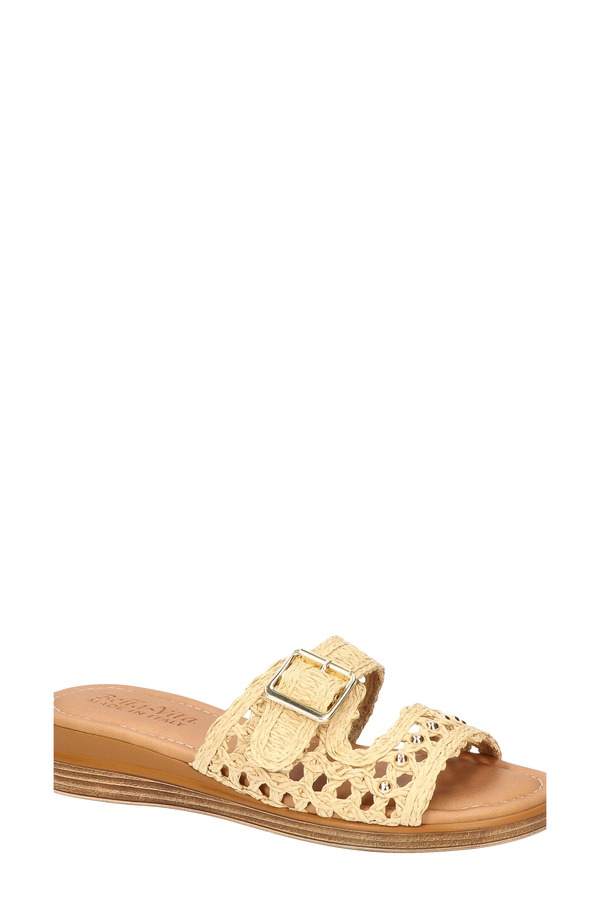ベラヴィータ レディース シューズ 踵 サンダル Bella Vita Bar-Italy Wedge Sandal Natural Raffia