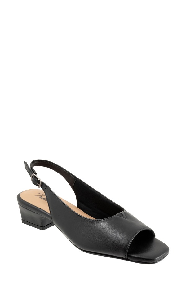 トロッターズ レディース シューズ 踵 サンダル Trotters Dawn Slingback Sandal Black 黒いこと