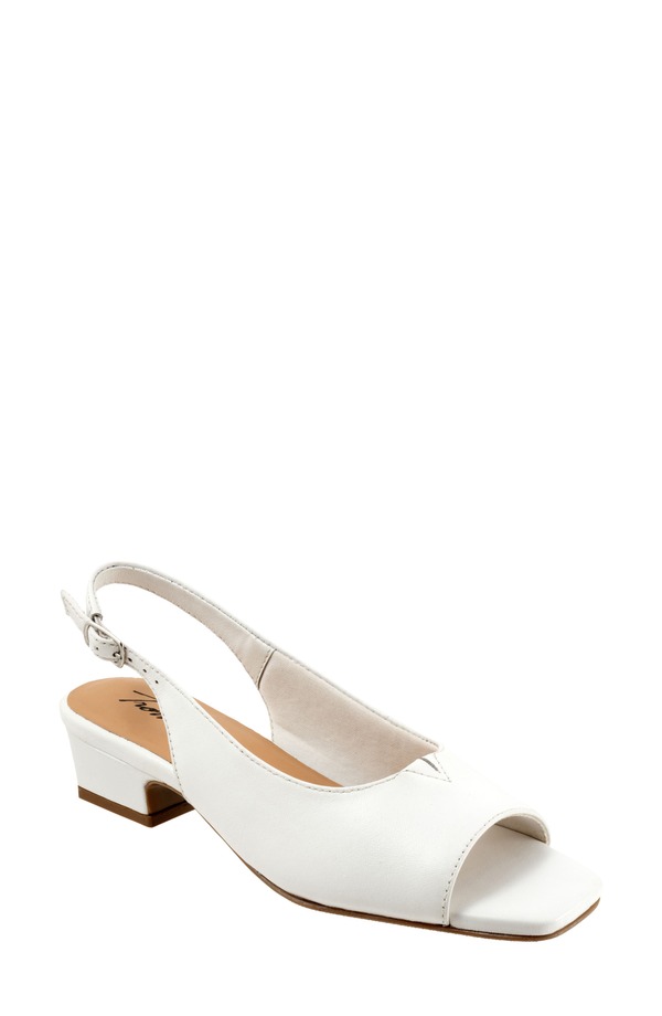 トロッターズ レディース シューズ 踵 サンダル Trotters Dawn Slingback Sandal White 白いこと