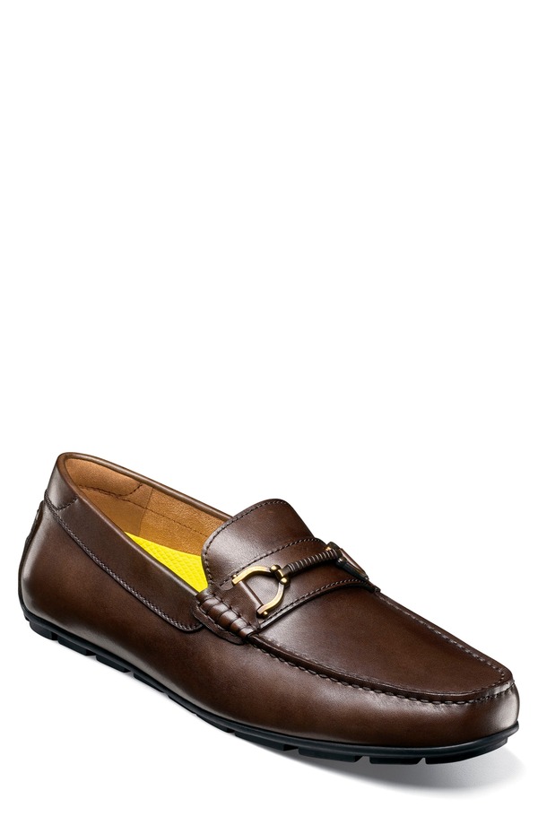 フローシャイム メンズ シューズ ローファー Florsheimotor Moc Toe Bit Driving Loafer - Multiple Widths Available Brown ブラウン｜ReVida 店