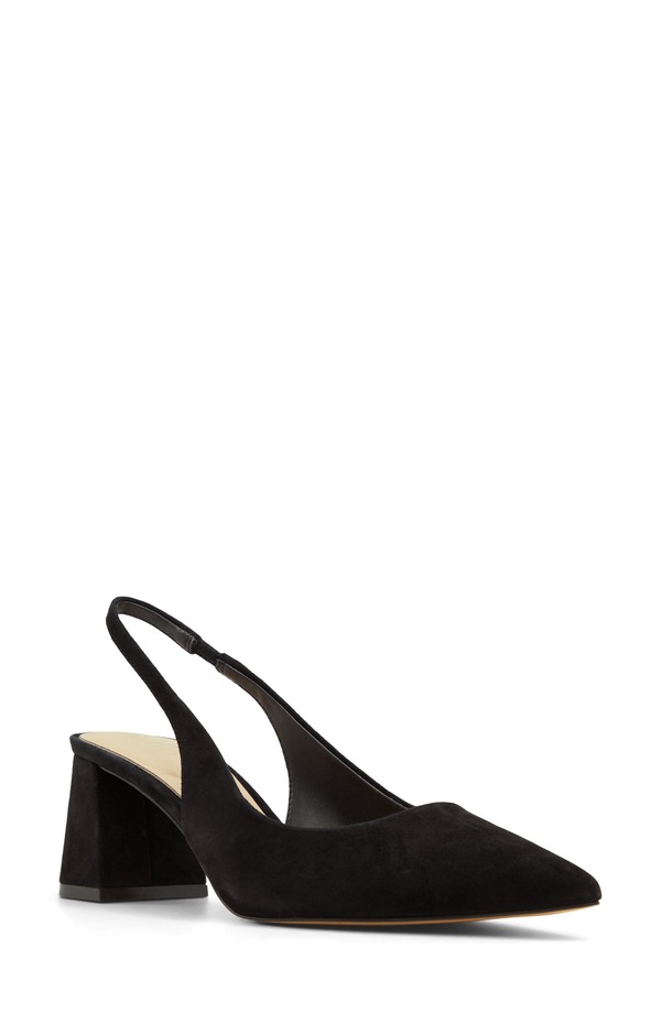 アルド レディース シューズ 踵 ALDO Uliana Slingback Pointed Toe Pump Black 黒いこと