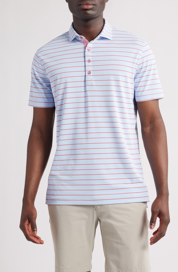 ジョニー オー メンズ トップス プルオーバー johnnie-O Kerwin Stripe PREP-FORMANCE Golf Polo Kona 縞模様