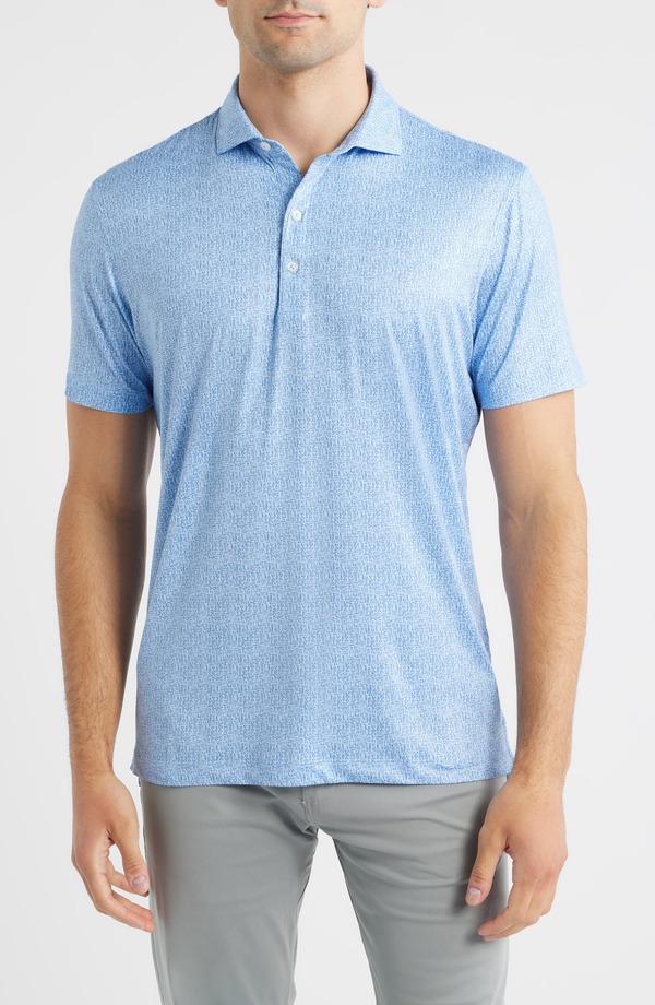 ジョニー オー メンズ トップス プルオーバー 刷り上げる johnnie-O Popping Tops Beverage Opener Print Featherweight Performance Polo Kona