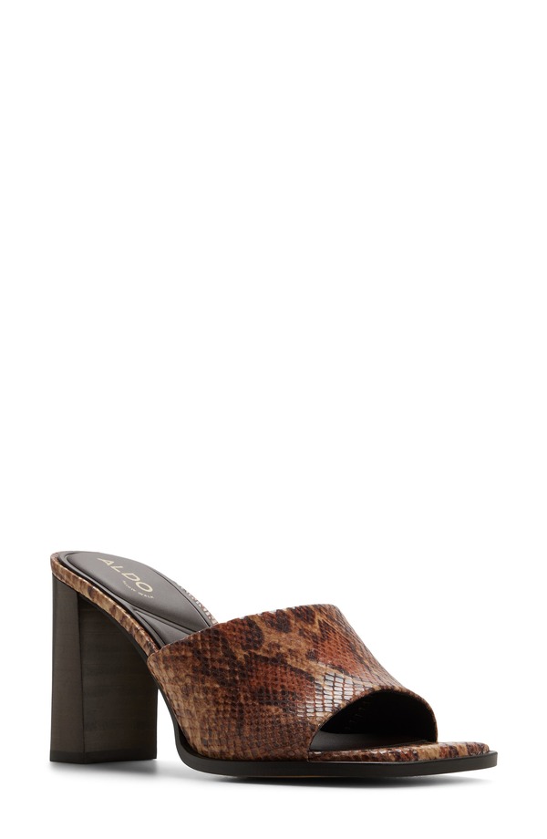 アルド レディース シューズ 踵 サンダル ALDO Sophia Slide Sandal Brown Multi 赤銅色