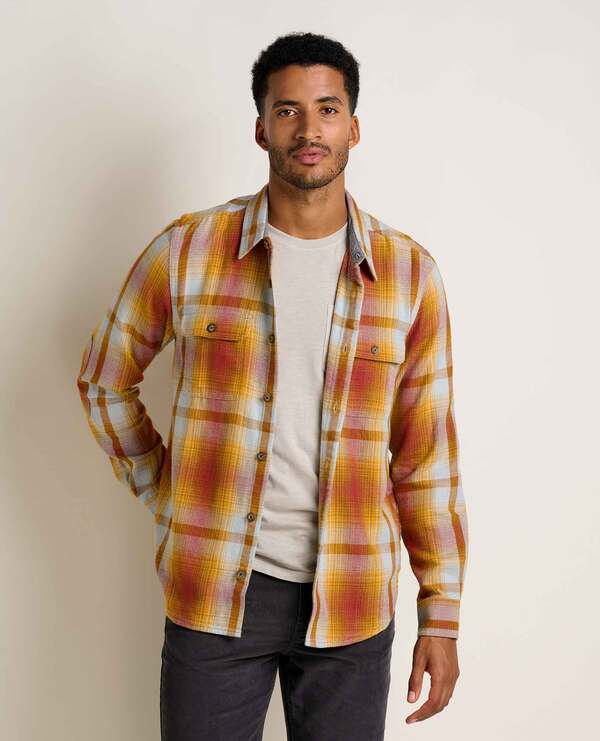 トードアンドコー メンズ トップス ティーシャツ Toad \u0026 Co Ranchero Long Sleeve Shirt Burnt Henna カジュアルシャツ-メンズファッション