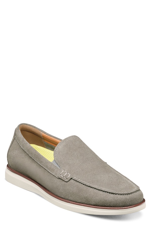 フローシャイム メンズ シューズ ローファー Florsheim Tropics Venetian Loafer Gray Suede グレー|ReVida 店