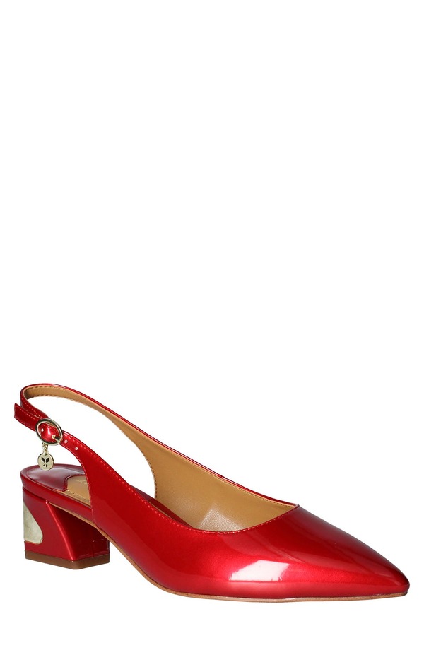 ジェイレニー レディース シューズ 踵 J. Rene J.Rene Shayanne Slingback Pointed Toe Pump Red 赤いこと