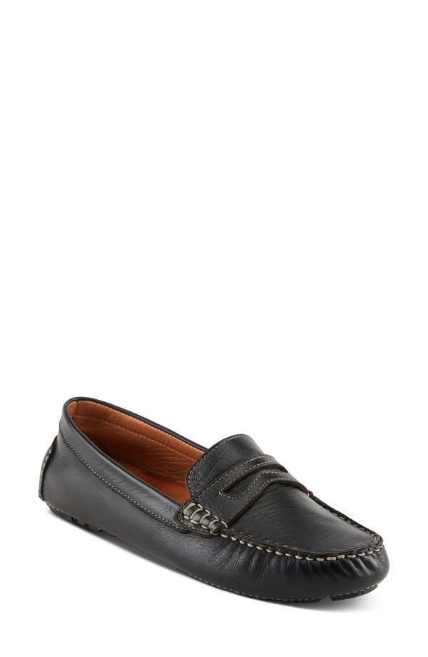スプリングステップ レディース シューズ スリッポン・ローファー Spring Step Audette Penny Loafer Black ブラック