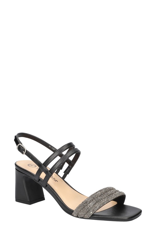 ベラヴィータ レディース シューズ 踵 サンダル Bella Vita Majesty Slingback Sandal Black 黒いこと