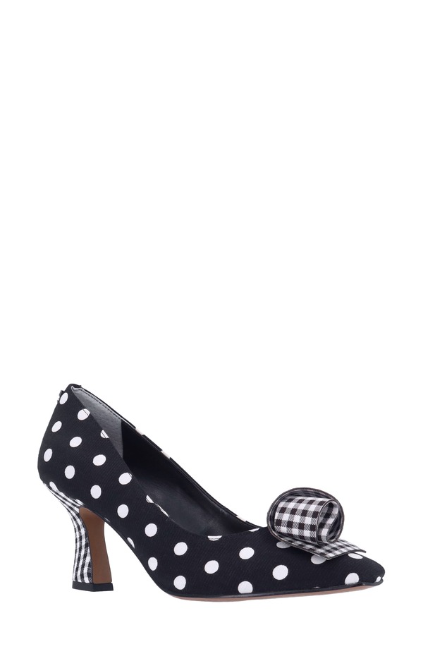ジェイレニー レディース シューズ 踵 J. Rene Karali Pump Black/ White 白いこと