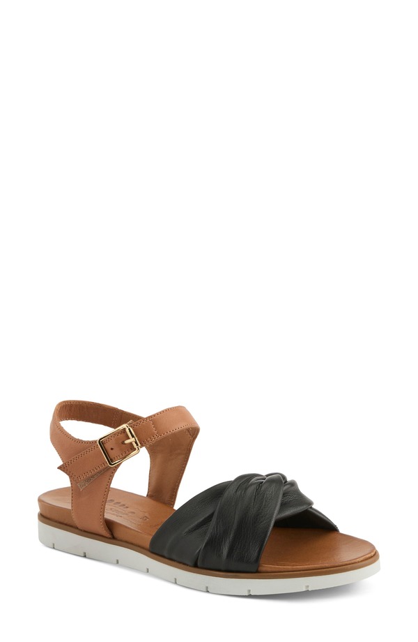 発条足取り レディース シューズ 踵 サンダル Spring Step Nihira Sandal Black Multi 黒いこと
