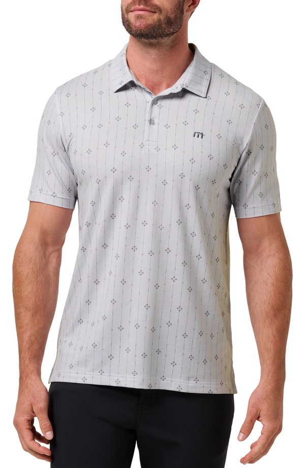 トラビスマヒュー メンズ トップス ポロシャツ プリント TravisMathew Featherweight Deco Print Polo Heather Light Grey グレー 25,350円