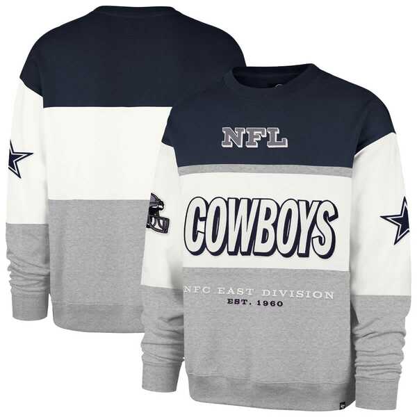 フォーティーセブン メンズ アウター パーカー・スウェット プルオーバー マキシ Men\u0027s \u002747 Navy/Gray Dallas Cowboys Breeze Maximalist Sweatshirt Navy 米国海軍