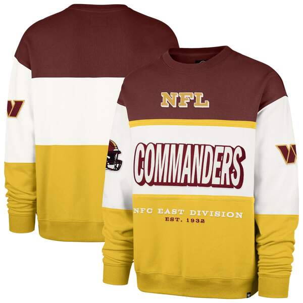 フォーティーセブン メンズ アウター パーカー・スウェット プルオーバー マキシ Men\u0027s \u002747 Burgundy/Gold Washington Commanders Breeze Maximalist Sweatshirt Burgundy バーガンディ
