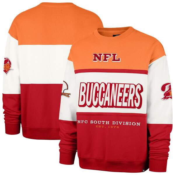 フォーティーセブン メンズ アウター パーカー・スウェット プルオーバー マキシ Men\u0027s \u002747 Orange/Red Tampa Bay Buccaneers Throwback Breeze Maximalist Sweatshirt Orange オレンジ色