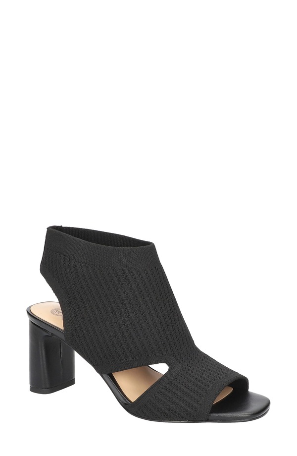 ベラヴィータ レディース シューズ 踵 サンダル 編み物 Bella Vita Mira Stretch Knit Sandal Blacknit 黒いこと
