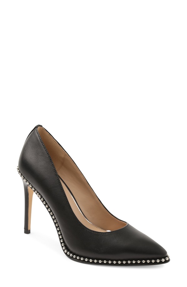 BCB 世代 レディース シューズ 踵 BCBGeneration Holli Pointed Toe Pump Black Leather 黒いこと