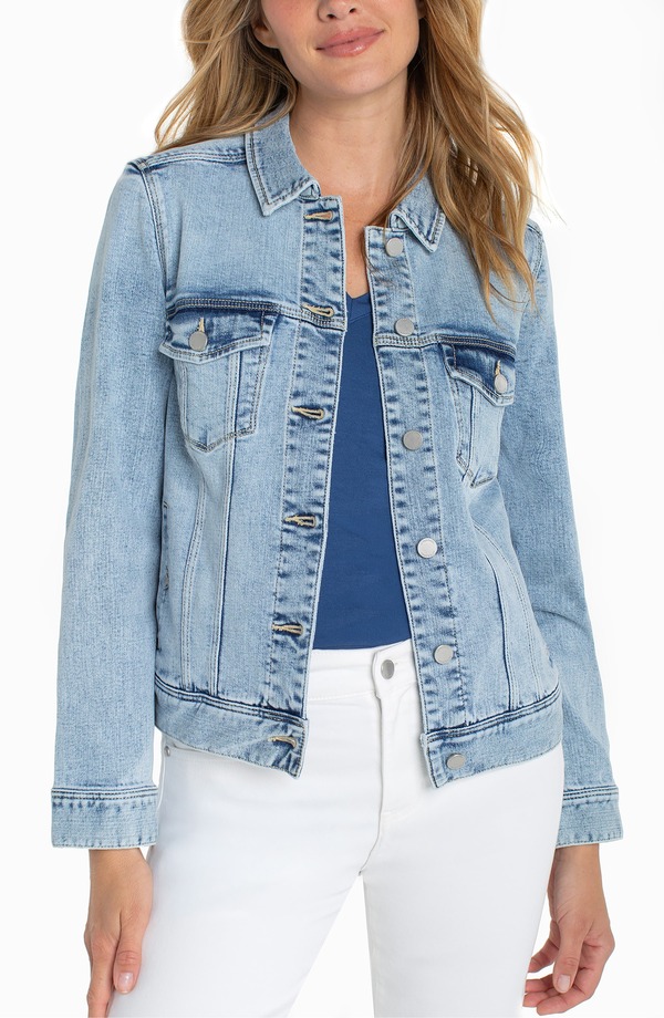 リヴァプール ロサンゼルス レディース ボトムス デニムパンツ ジャケット Liverpoolos Angeles Classic Denim Jacket Lakelsinore デニム