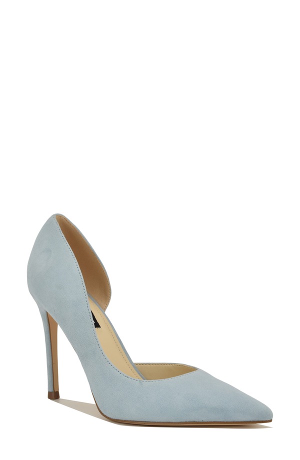 ナインウェスト レディース シューズ 踵 Nine West Folowe Half d\u0027Orsay Pump Light Blue 青み