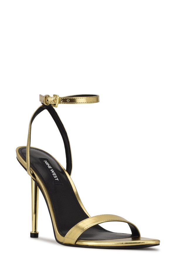 ナインウェスト レディース シューズ 踵 サンダル アンクル Nine West Reinankle Strap Sandal Gold ゴールド