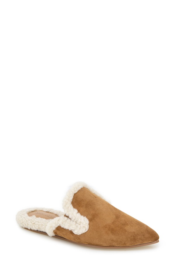 スプレンディット レディース シューズ パンプス Splendid Liza Pointed Toe Mule Caramel Fur