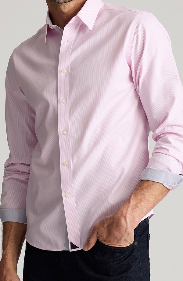 アンタックイット メンズ トップス シャツ UNTUCKit Douro Stripe Wrinkle Resistant Button-Up Shirt Pink ピンク 22,960円