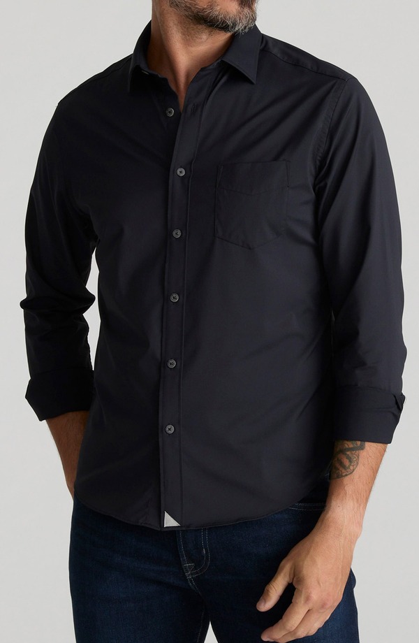 アンタックイット メンズ トップス プルオーバー UNTUCKit Gironde Performance Stretch Button-Up Shirt Black 黒いこと