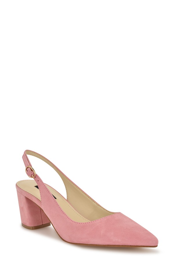 ナインウェスト レディース シューズ 踵 Nine West Kamsee Slingback Pointed Toe Pump Light Pink サクラ色