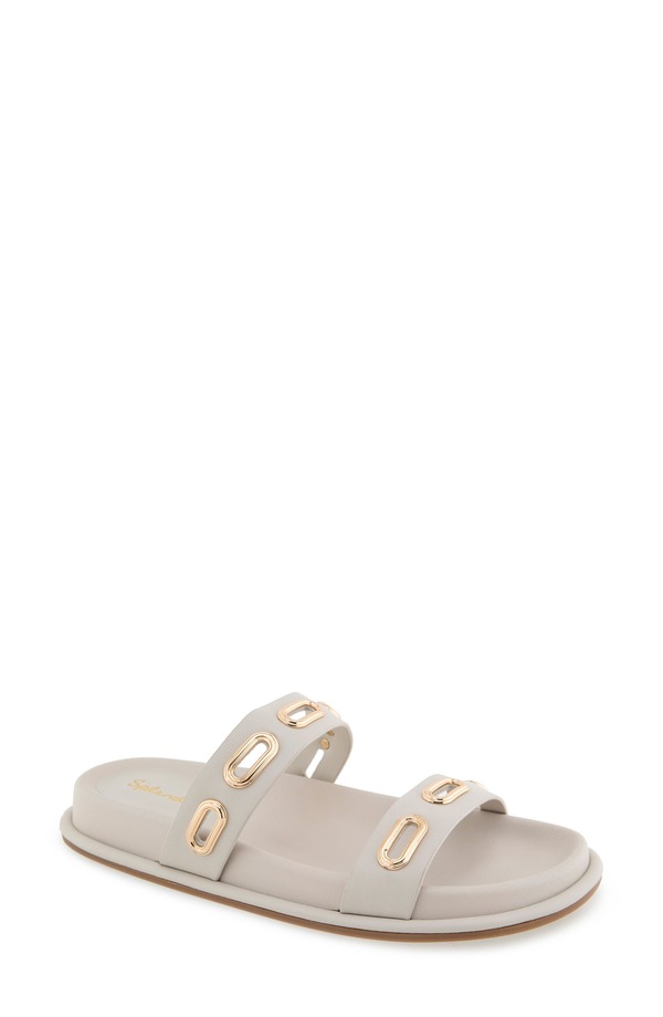 スプレンディット レディース シューズ 踵 サンダル Splendid Carmen Slide Sandal White Sand 白いこと