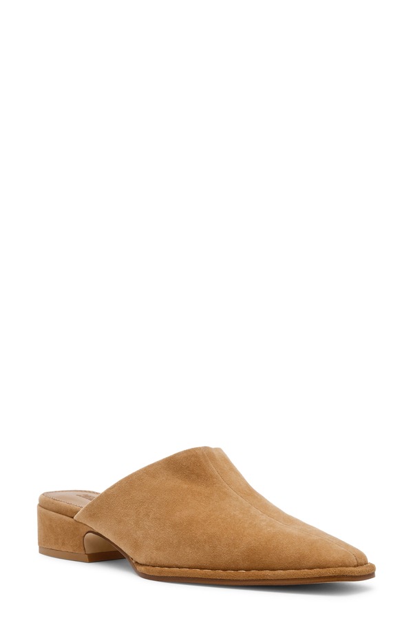 スティーブ マデン レディース シューズ 踵 Steve Madden Dessa Mule Tan Suede タン