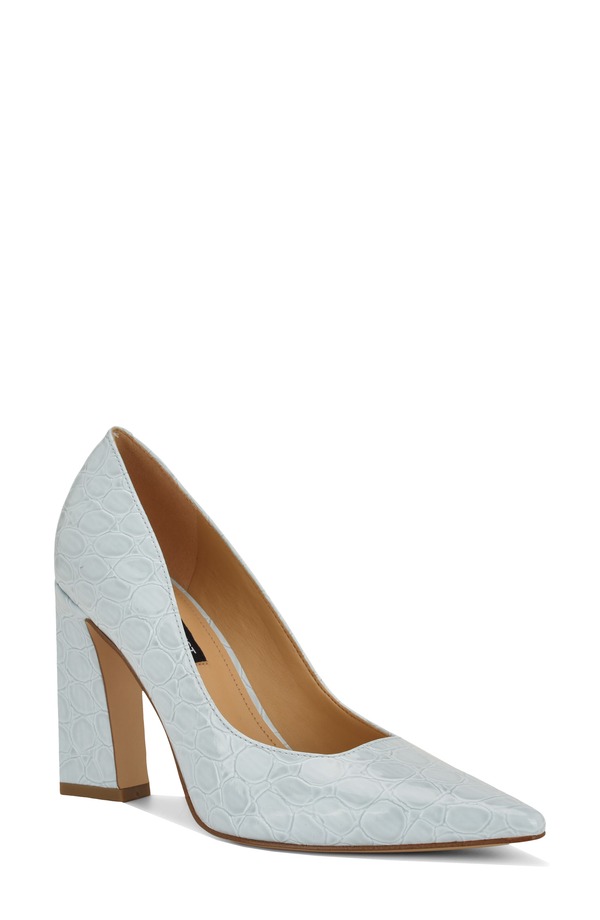 ナインウェスト レディース シューズ 踵 Nine Westamant Pointed Toe Pump Light Blue 青み